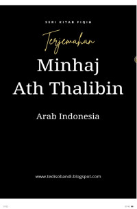 Image of TERJEMAH MINHAJ ATH THALIBIN